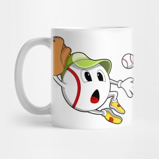 Baseball ball with Baseball glove & Cap Mug